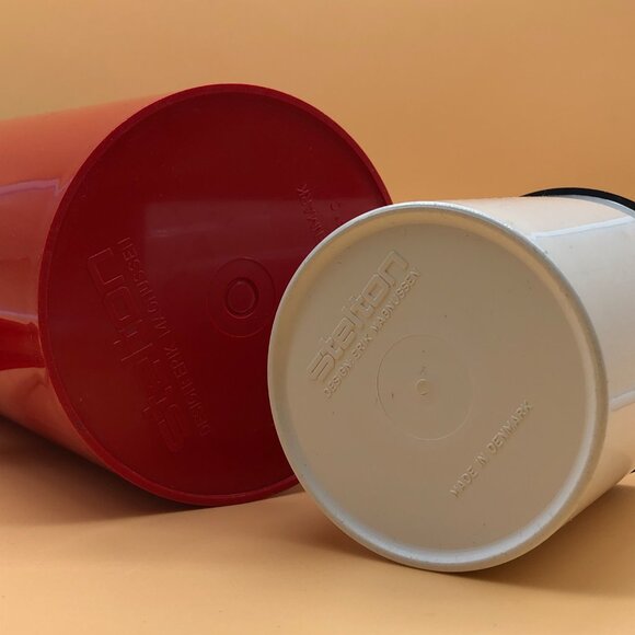 Vintage set Stelton creamer red pitcher Erik Magnussen Denmark - 0020OA - Picture 2 of 4